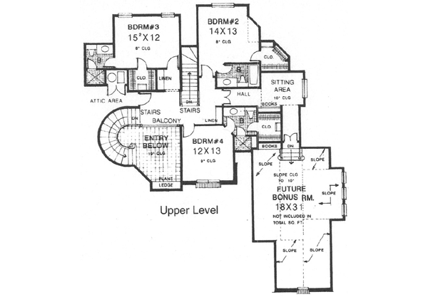 Upper/Second Floor Plan: 8-642