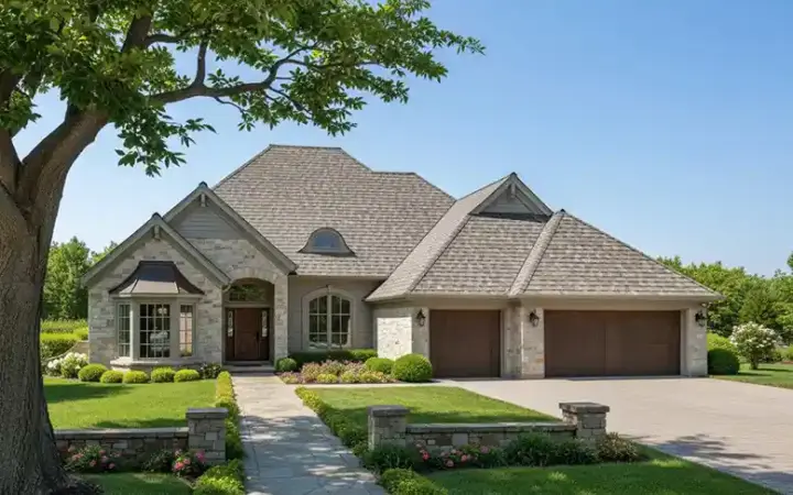 Traditional house plans 8-644 - front exterior, 2,235 sq ft, 3 bed, 2 bath house plans | Monster House Plans