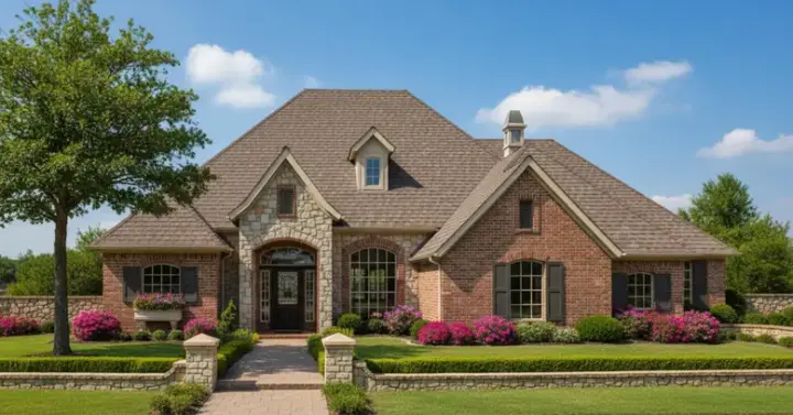 European house plans 8-658 - front exterior, 2,585 sq ft, 4 bed, 3 bath house plans | Monster House Plans