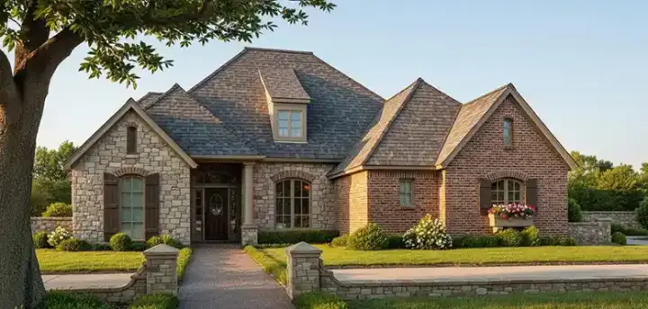 Traditional house plans 8-666 - front exterior, 2,749 sq ft, 4 bed, 3 bath house plans | Monster House Plans