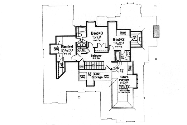 Upper/Second Floor Plan: 8-666