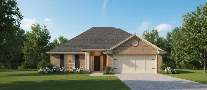 Traditional house plans 8-673 - front exterior, 1,224 sq ft, 3 bed, 2 bath house plans | Monster House Plans