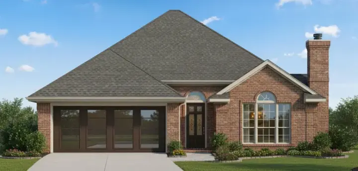 Traditional house plans 8-675 - front exterior, 1,260 sq ft, 3 bed, 2 bath house plans | Monster House Plans