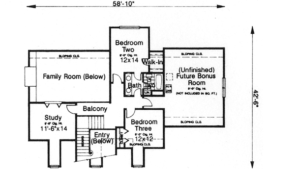 Upper/Second Floor Plan: 8-703