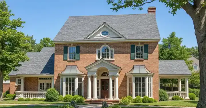 New England Colonial house plans 8-705 - front exterior, 3,010 sq ft, 4 bed, 3 bath house plans | Monster House Plans
