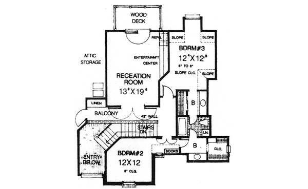 Upper/Second Floor Plan: 8-709