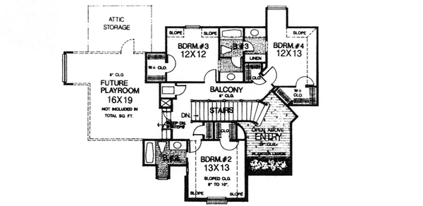 Upper/Second Floor Plan: 8-710