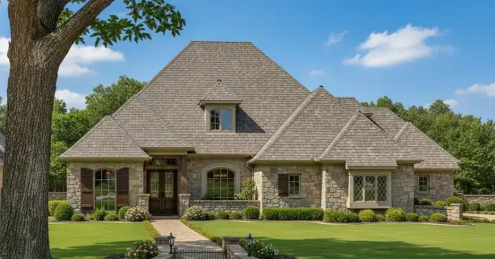 Traditional house plans 8-717 - front exterior, 3,490 sq ft, 4 bed, 3 bath house plans | Monster House Plans
