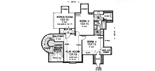 Upper/Second Floor Plan: 8-721
