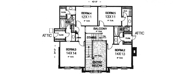 Upper/Second Floor Plan:8-725