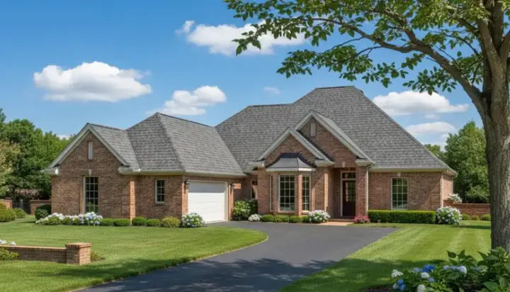 Traditional house plans 8-731 - front exterior, 2,308 sq ft, 4 bed, 3 bath house plans | Monster House Plans
