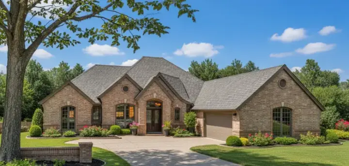 Traditional house plans 8-745 - front exterior, 2,653 sq ft, 4 bed, 2 bath house plans | Monster House Plans