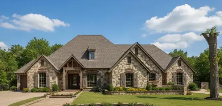 European house plans 8-746 - front exterior, 2,654 sq ft, 3 bed, 2 bath house plans | Monster House Plans