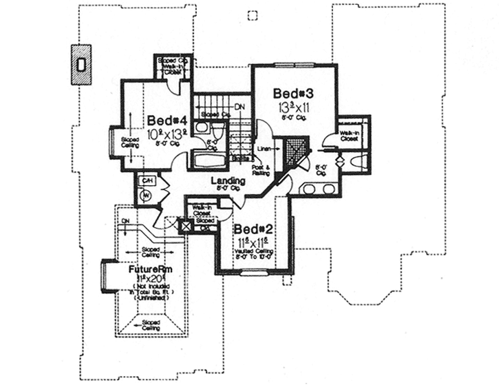 Upper/Second Floor Plan: 8-748