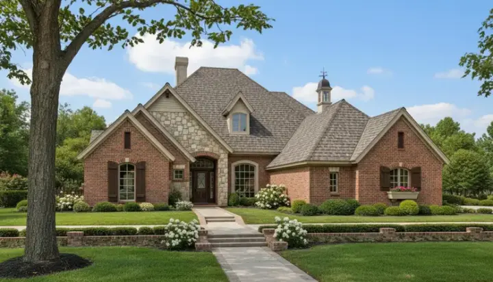 Traditional house plans 8-752 - front exterior, 2,757 sq ft, 4 bed, 3 bath house plans | Monster House Plans