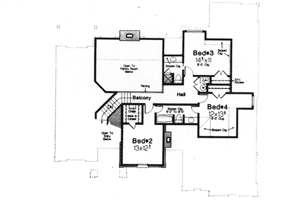 Upper/Second Floor Plan: 8-754
