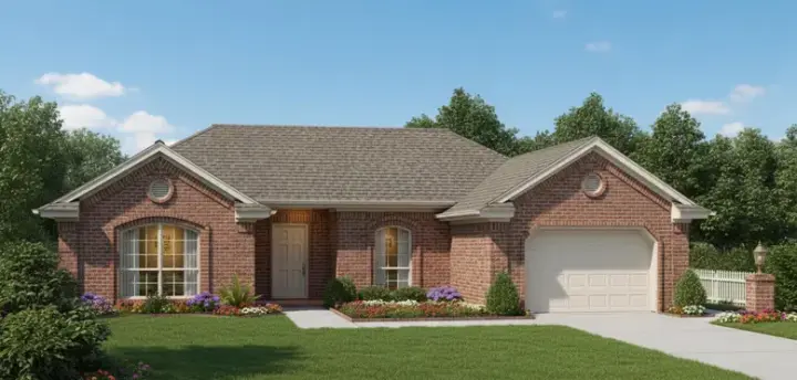 Traditional house plans 8-760 - front exterior, 1,130 sq ft, 3 bed, 2 bath house plans | Monster House Plans