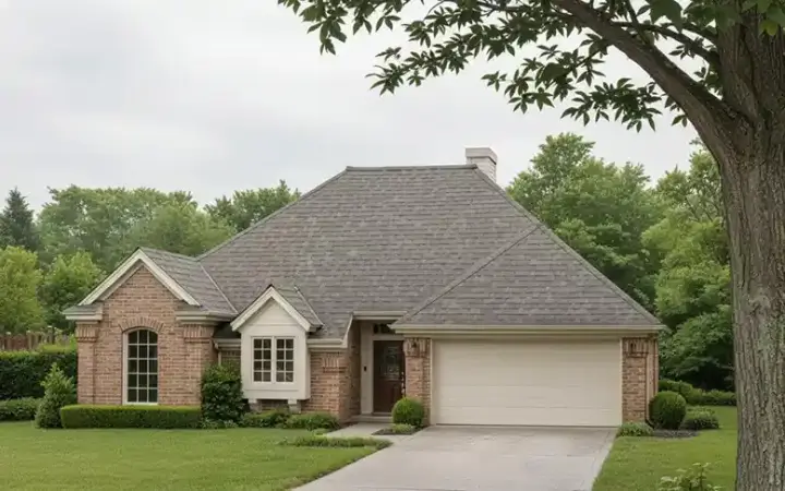 Traditional house plans 8-764 - front exterior, 1,375 sq ft, 3 bed, 2 bath house plans | Monster House Plans