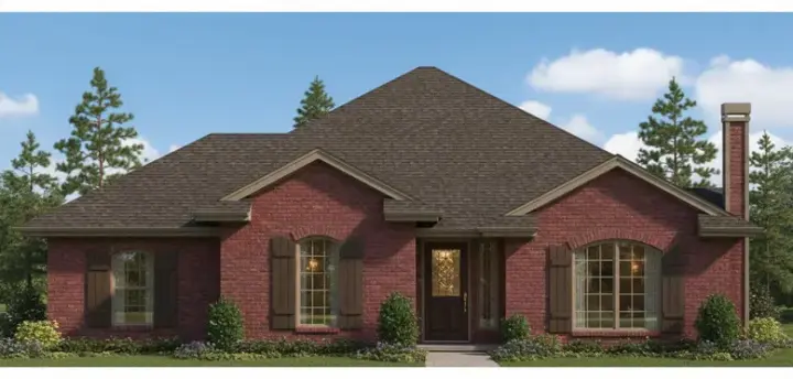 Traditional house plans 8-768 - front exterior, 1,514 sq ft, 3 bed, 2 bath house plans | Monster House Plans