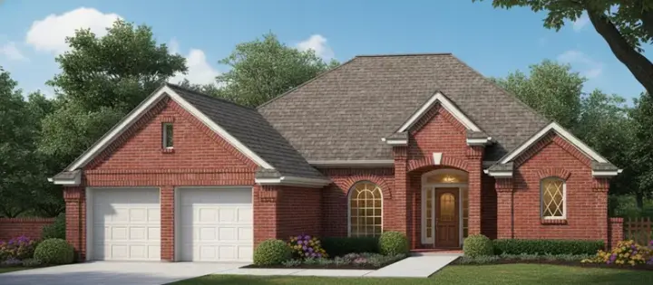 Traditional house plans 8-771 - front exterior, 1,640 sq ft, 3 bed, 2 bath house plans | Monster House Plans