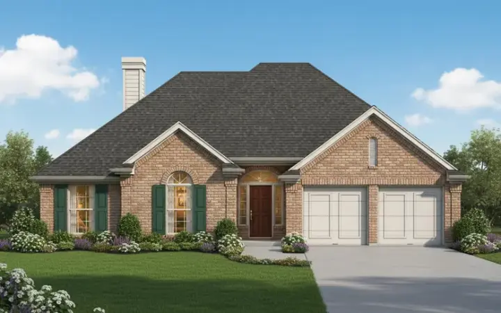 Traditional house plans 8-772 - front exterior, 1,716 sq ft, 4 bed, 2 bath house plans | Monster House Plans