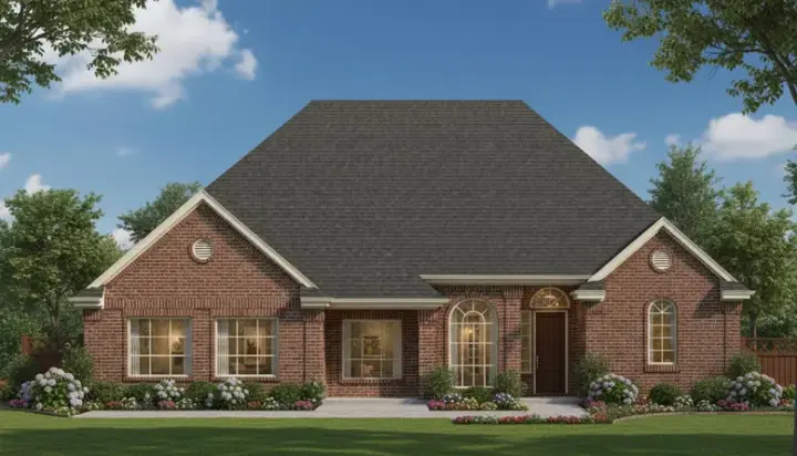 Traditional house plans 8-775 - front exterior, 1,883 sq ft, 3 bed, 2 bath house plans | Monster House Plans