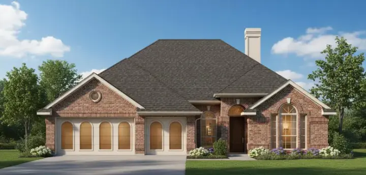 Traditional house plans 8-781 - front exterior, 2,043 sq ft, 4 bed, 2 bath house plans | Monster House Plans