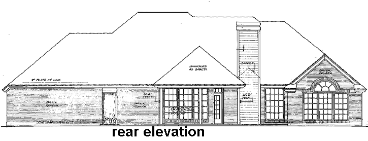 Rear Elevation Plan: 8-785
