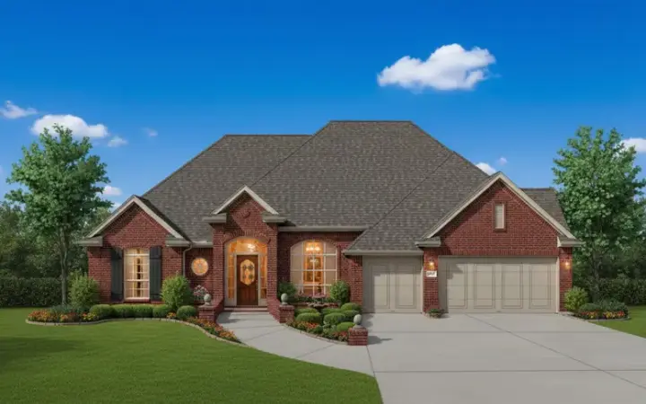 Traditional house plans 8-796 - front exterior, 2,380 sq ft, 4 bed, 3 bath house plans | Monster House Plans