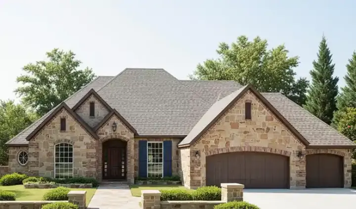 English Country house plans 8-806 - front exterior, 2,641 sq ft, 4 bed, 3 bath house plans | Monster House Plans