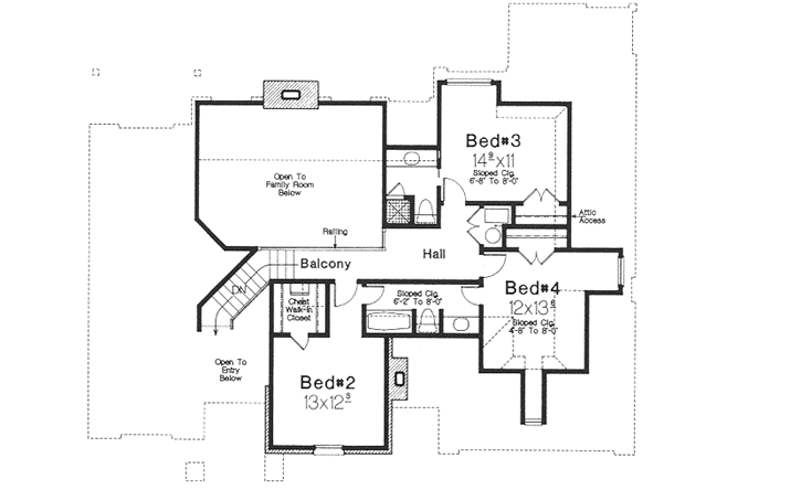 Upper/Second Floor Plan: 8-807