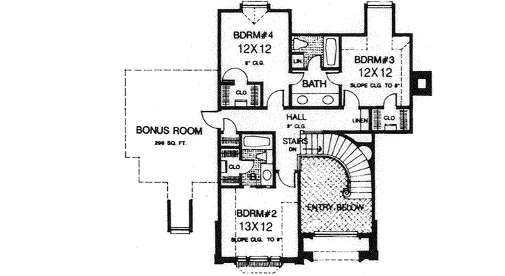 Upper/Second Floor Plan:8-815