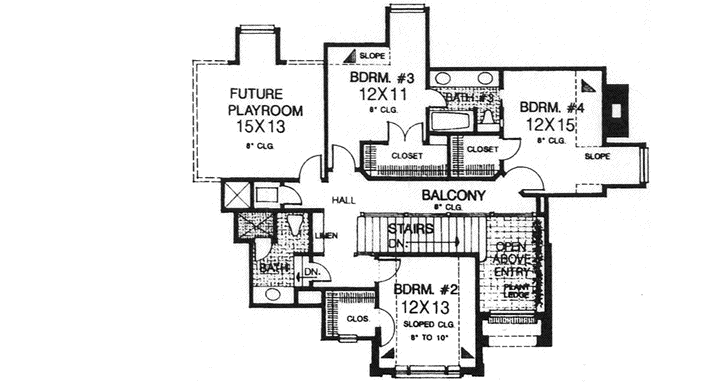 Upper/Second Floor Plan: 8-817