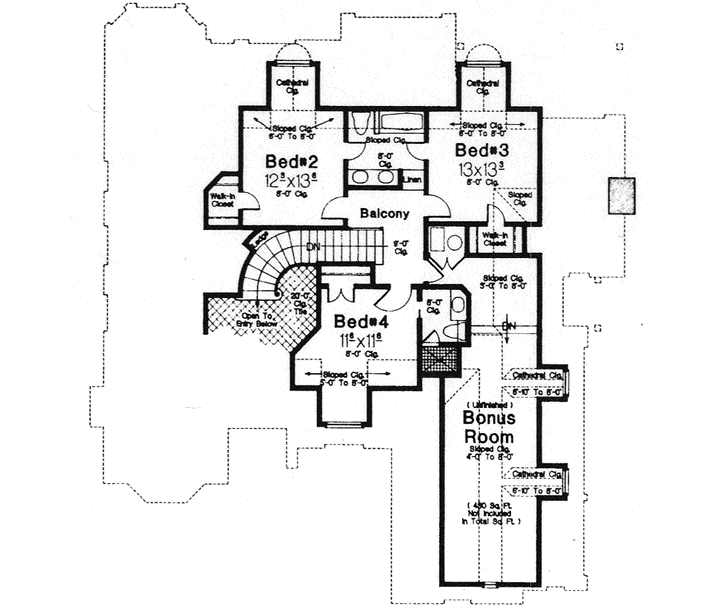 Upper/Second Floor Plan: 8-821