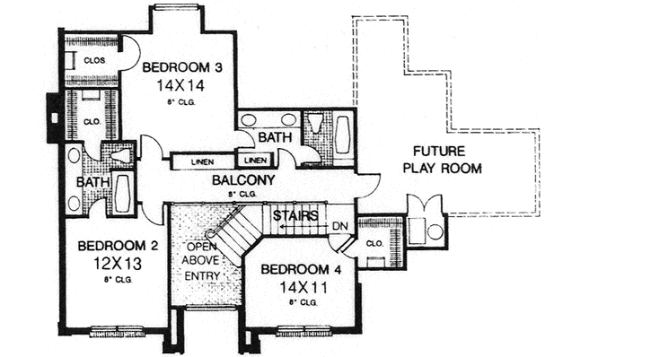 Upper/Second Floor Plan: 8-822