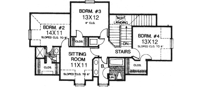 Upper/Second Floor Plan: 8-823