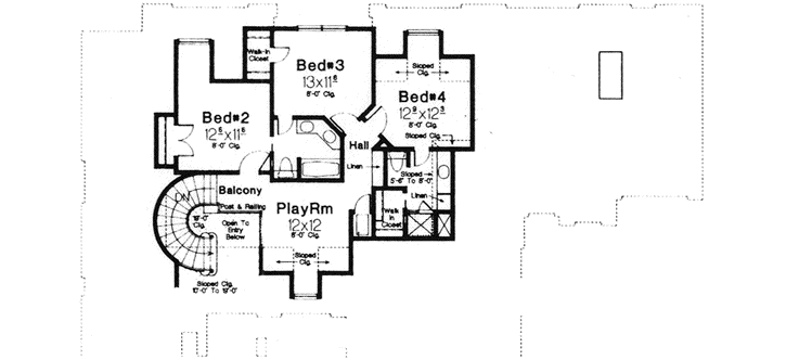 Upper/Second Floor Plan: 8-826
