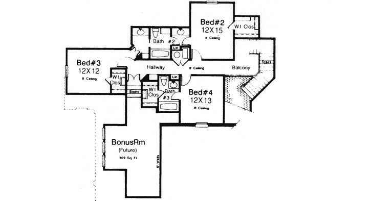 Upper/Second Floor Plan: 8-827