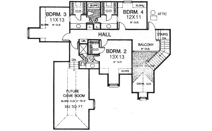 Upper/Second Floor Plan:8-829