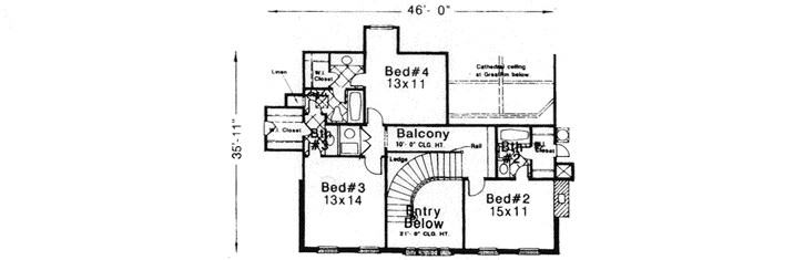 Upper/Second Floor Plan: 8-831