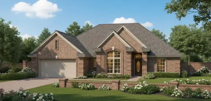 Traditional house plans 8-839 - front exterior, 1,644 sq ft, 3 bed, 2 bath house plans | Monster House Plans