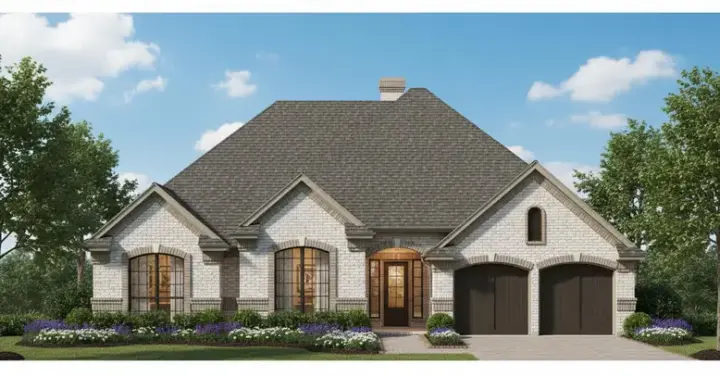 Traditional house plans 8-848 - front exterior, 2,152 sq ft, 4 bed, 3 bath house plans | Monster House Plans
