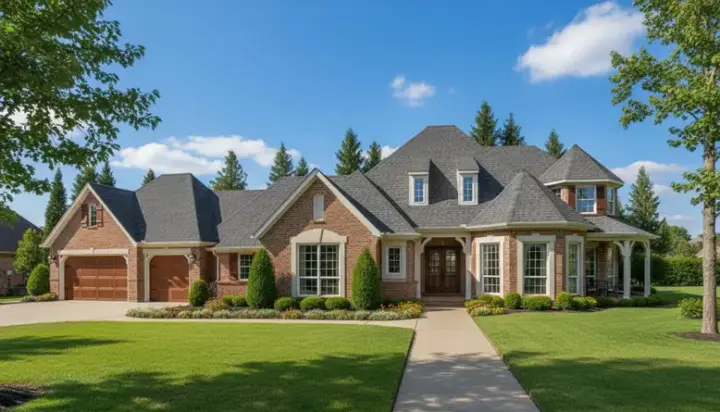 Traditional house plans 8-858 - front exterior, 3,143 sq ft, 4 bed, 3 bath house plans | Monster House Plans