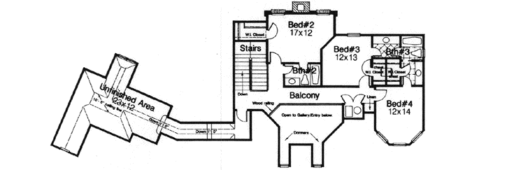 Upper/Second Floor Plan: 8-858