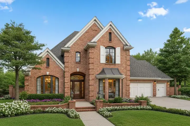 European house plans 8-860 - front exterior, 3,150 sq ft, 4 bed, 3 bath house plans | Monster House Plans