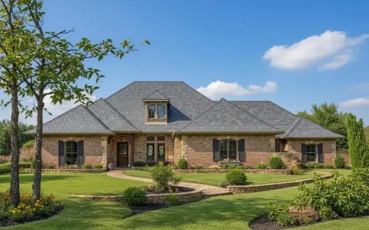 Traditional house plans 8-861 - front exterior, 3,157 sq ft, 4 bed, 4 bath house plans | Monster House Plans