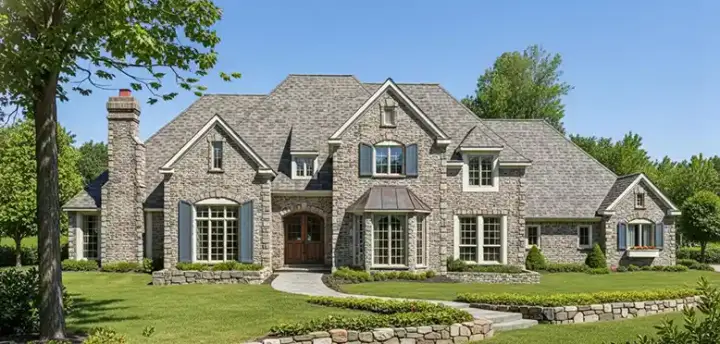 Traditional house plans 8-863 - front exterior, 3,204 sq ft, 4 bed, 3 bath house plans | Monster House Plans