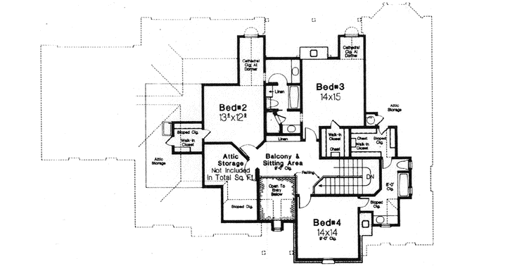 Upper/Second Floor Plan: 8-871