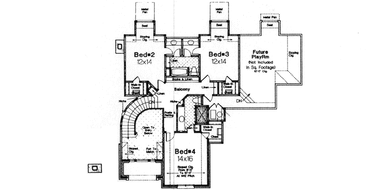 Upper/Second Floor Plan: 8-872