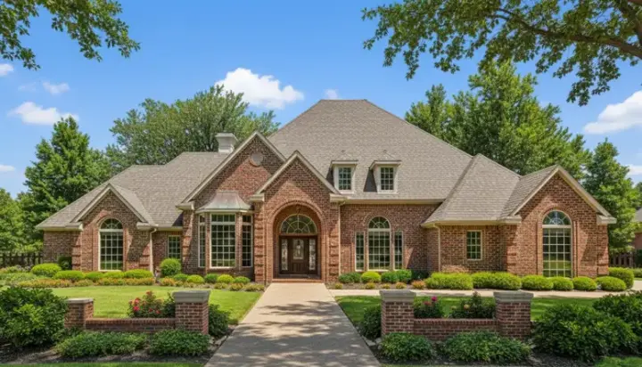 Traditional house plans 8-874 - front exterior, 4,034 sq ft, 4 bed, 3 bath house plans | Monster House Plans